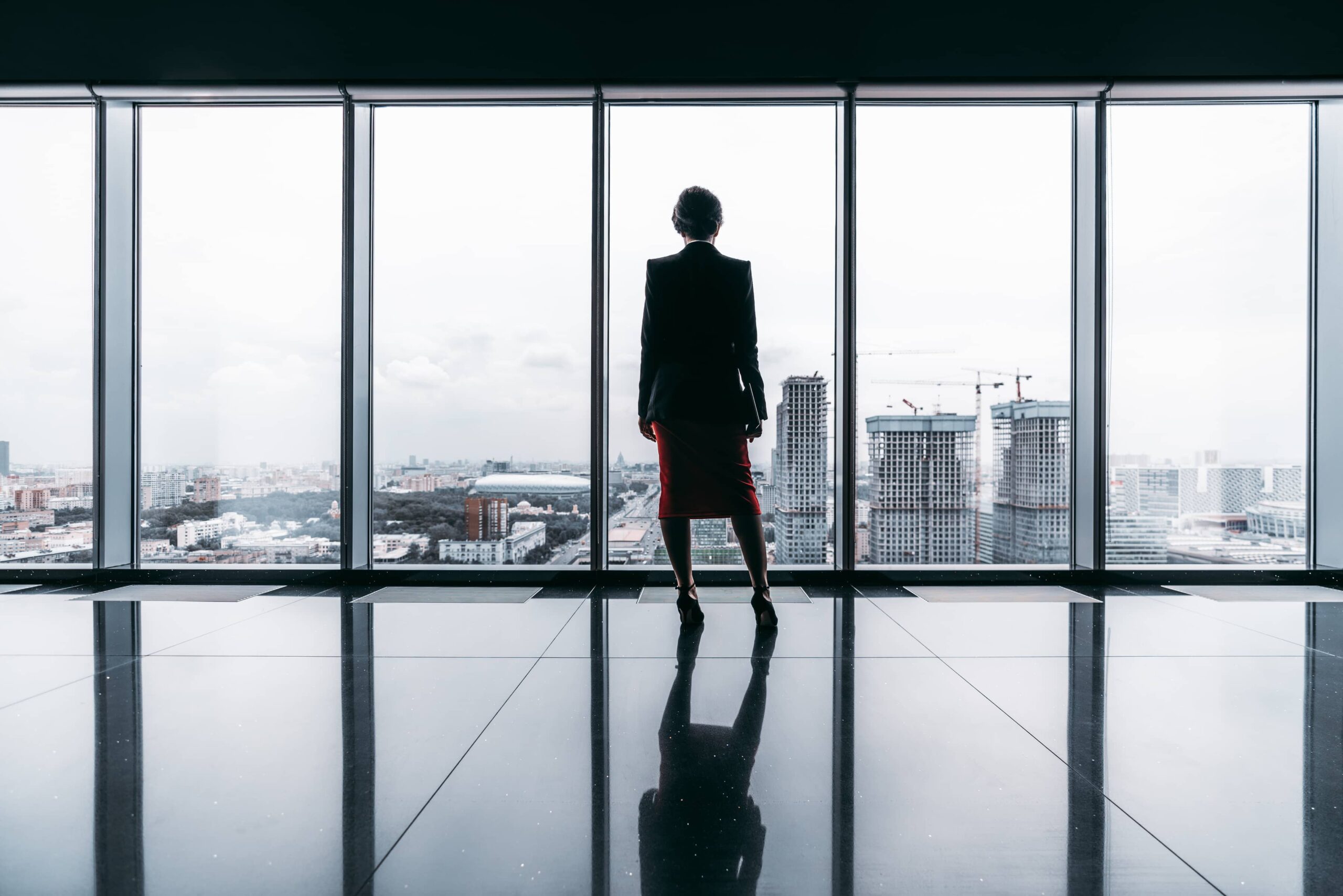 Panoramafenster in Bürogebäude
